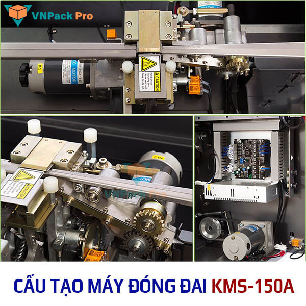 chi tiết cấu tạo máy đóng đai kms-150a