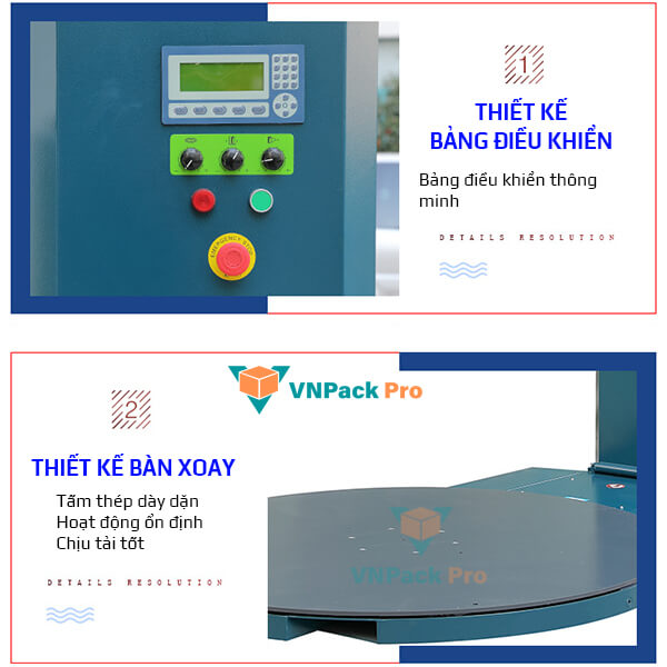 cấu tạo máy quấn màng co kmpl1500