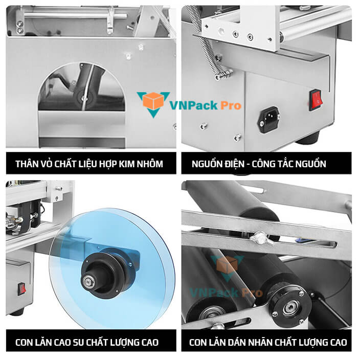 chi tiết máy dán nhãn chai tròn mt-50d