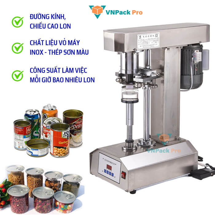 máy viền mí lon