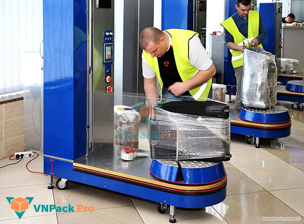 hướng dẫn sử dụng máy quấn màng hành lý