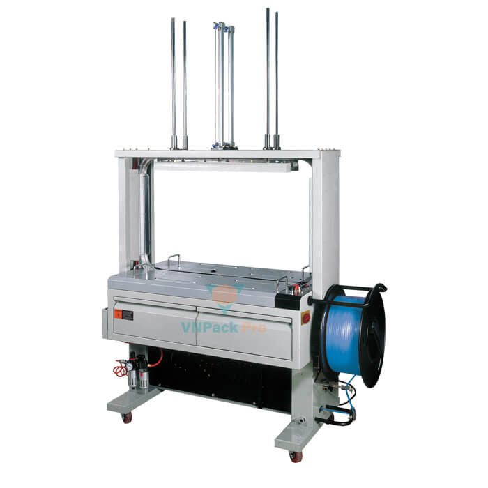 máy đóng đai tự động có bàn ép jn-85apn