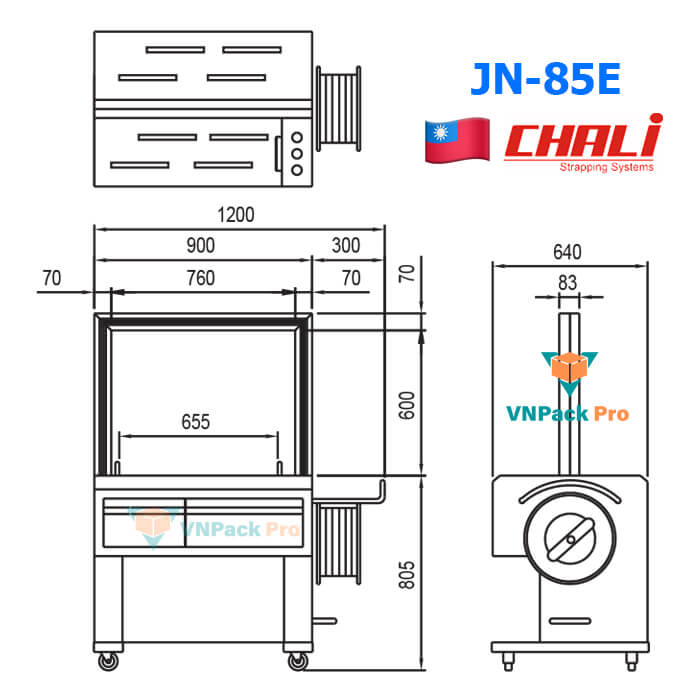 máy đóng dây đai jn-85e máy đóng dây đai jn-85e