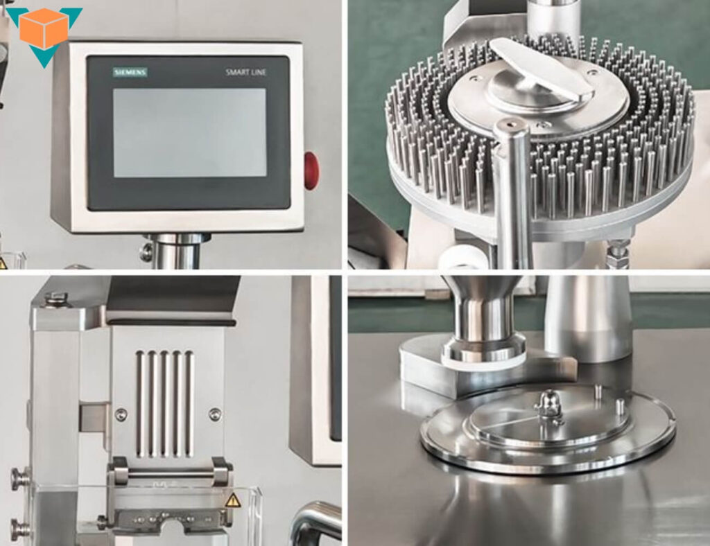 Các bộ phận chính của máy đóng viên nang JTJ-IP