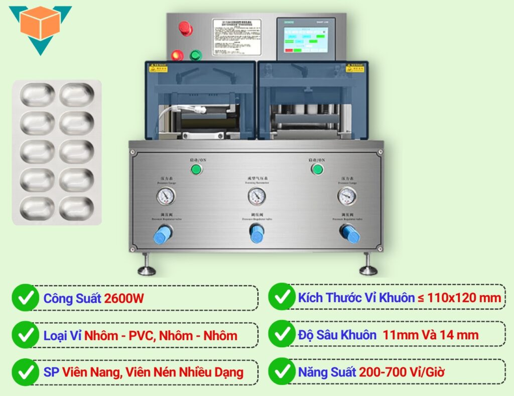 Đặc điểm nổi bật của máy ép vỉ thuốc LDPP-140H