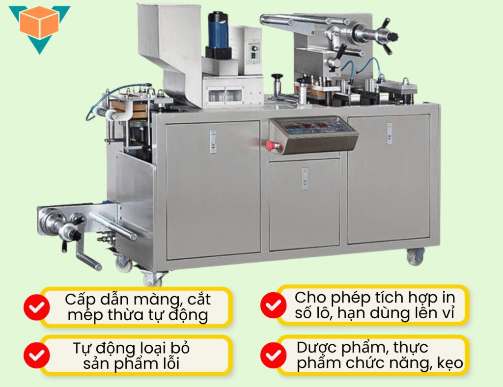 Ưu điểm máy đóng gói vỉ thuốc DPP-80 tự động