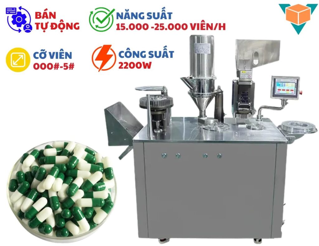 Máy đóng viên nang JTJ-IP đóng viên nang năng suất vài trăm viên mỗi phút