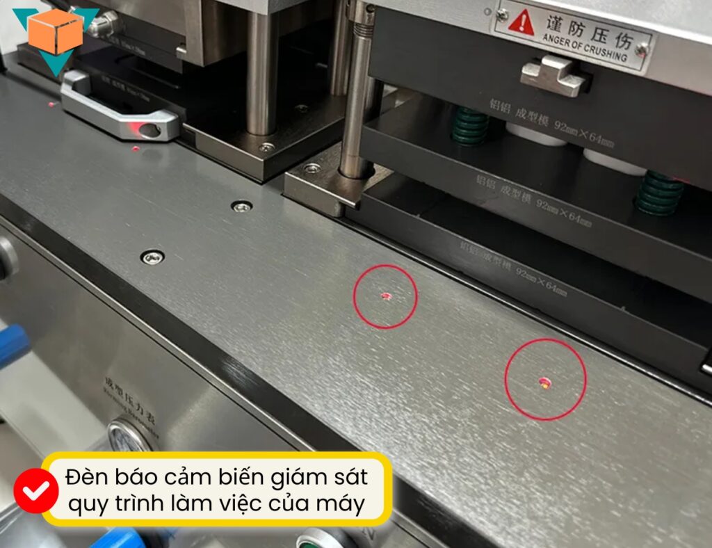 Máy ép vỉ thuốc LDPP-140H được trang bị cảm biến giám sát quy trình làm việc