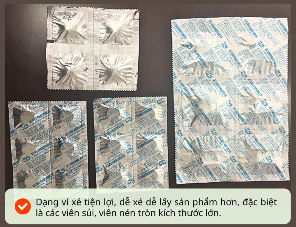 Thành phẩm đóng gói của máy ép vỉ xé VNP-440