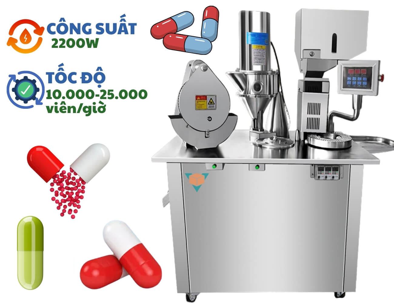 Tốc độ và công suất của máy đóng viên nang JTJ-V