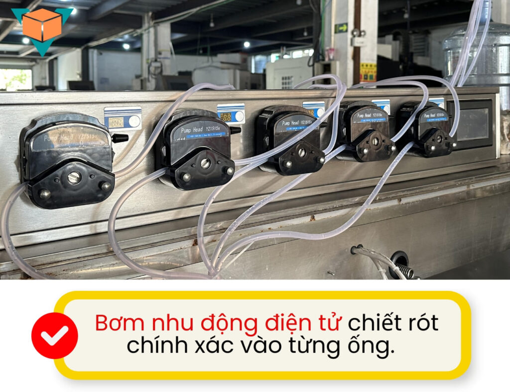 Bơm nhu động điện tử cho khẩu chiết rót của máy ép vỉ thuốc dạng lỏng GGS-118