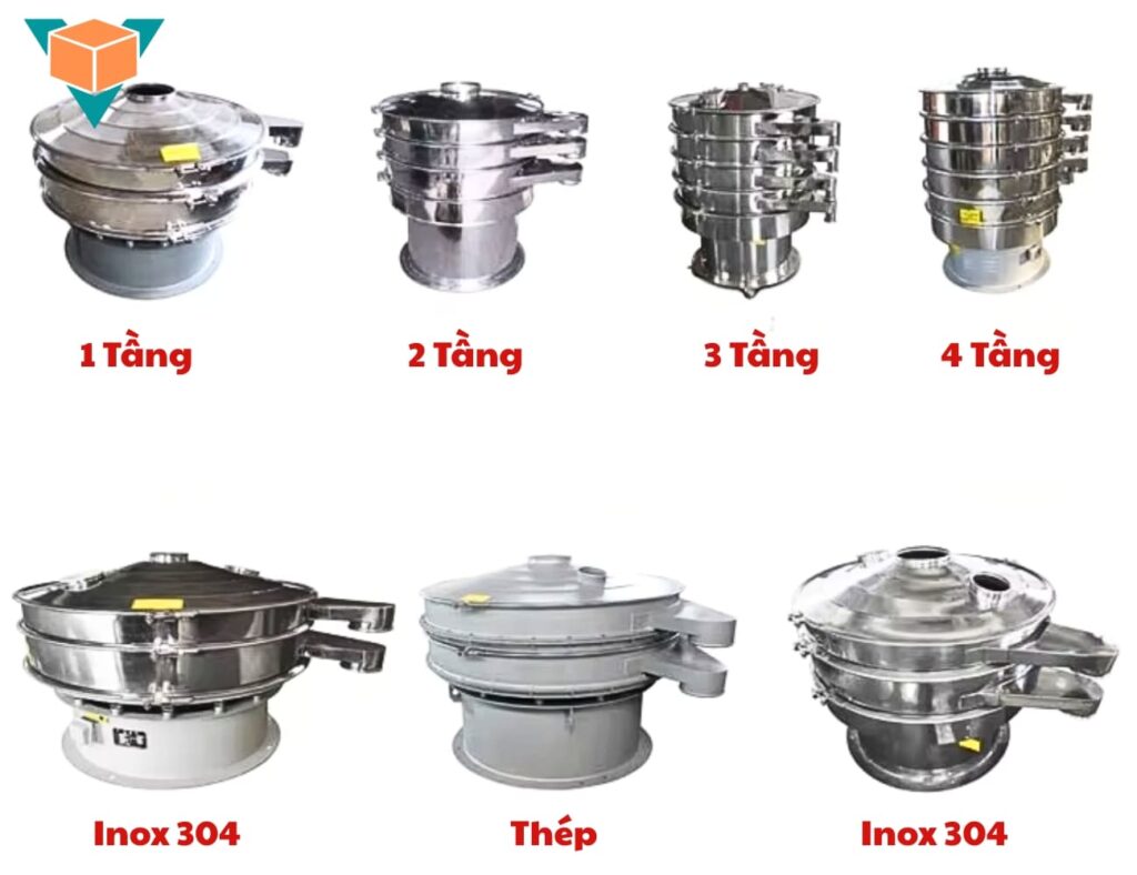 Các loại máy sàng rung tròn nhiều tầng phổ biến hiện nay