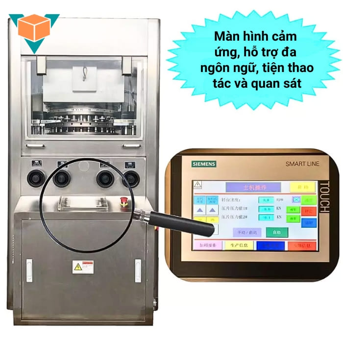 Màn hình cảm ứng điều khiển của máy dập viên nén ZPG-29