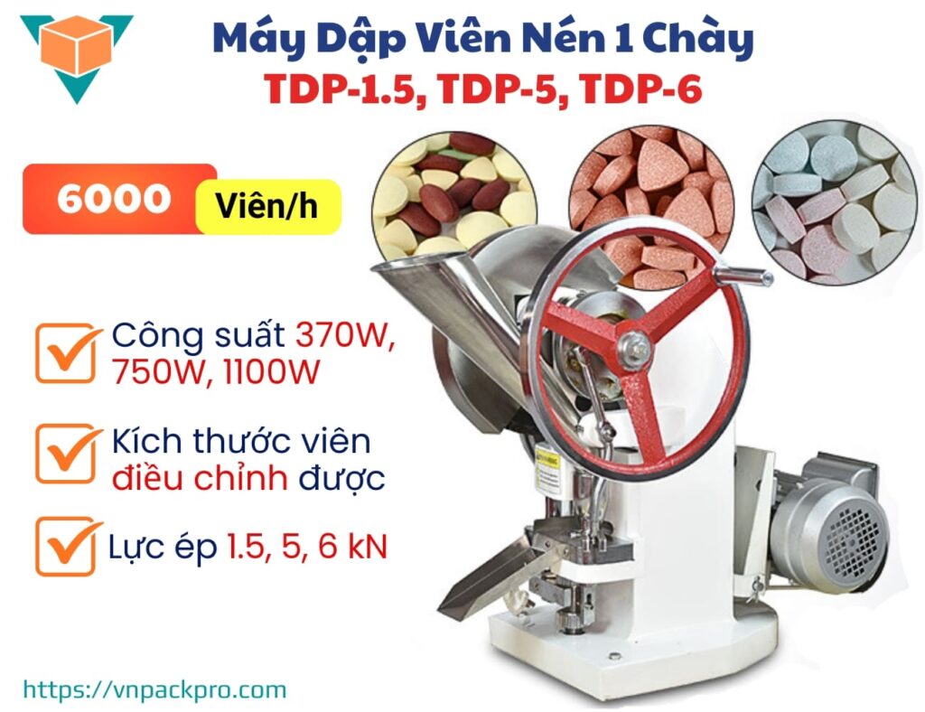 Máy dập viên nén 1 chày bán tự động