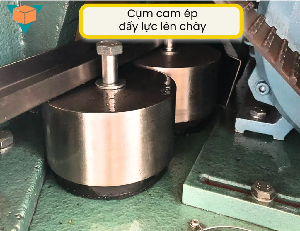Máy dập viên nén ZP420-31D – cụm cam ép đẩy toàn bộ lực lên chày