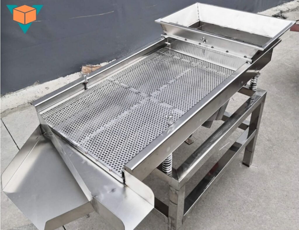 Máy sàng rung chữ nhật 3 tầng