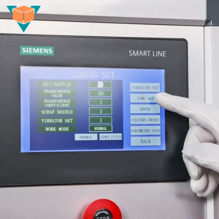 Bảng điều khiển của máy đếm viên tự động RQ-DSL8
