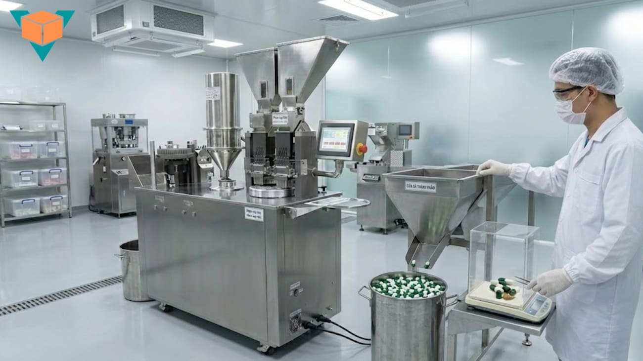 Máy ép viên nang được ứng dụng phổ biến trong ngành dược và thực phẩm chức năng
