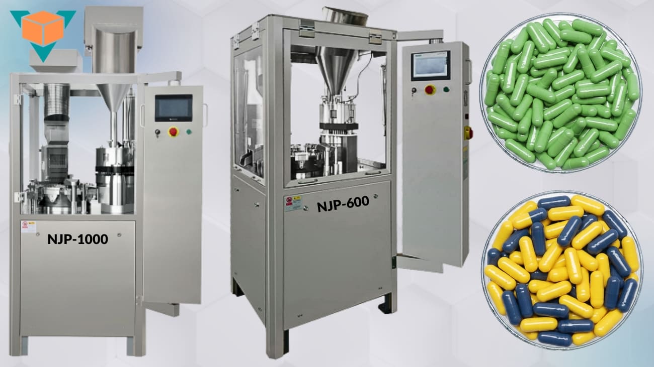 Máy ép viên nang tự động njp có nhiều model với nhiều phiên bản khác nhau