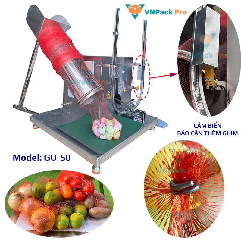 máy đóng gói túi lưới Gu-50 máy đóng gói túi lưới Gu-50