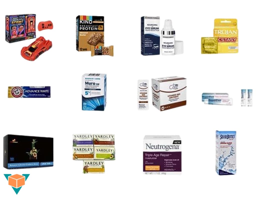Một vài sản phẩm cần máy đóng hộp VNP-120 đóng gói hộp bên ngoài trong ngành dược, thực phẩm, mỹ phẩm